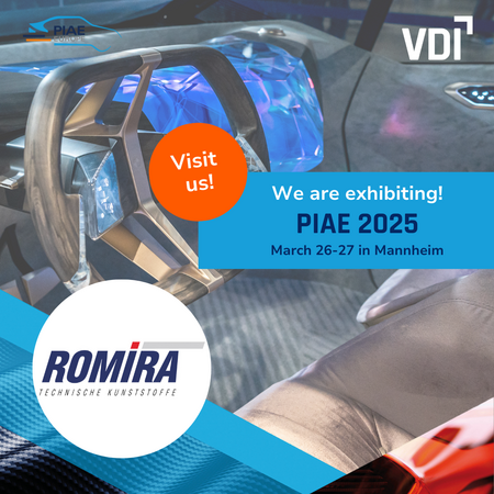 ROMIRA: VDI-Tagung 2025 „PIAE Europe Plastics in Automotive Engineering” in Mannheim