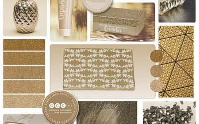 DEKORATIVES BELASERN VON KOSMETIK-VERPACKUNGEN MIT METALLIC-MASTERBATCHES