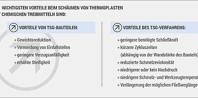 Thermoplast-Schaumspritzgießen (TSG) mit chemischen Treibmittelsystemen von TRAMACO